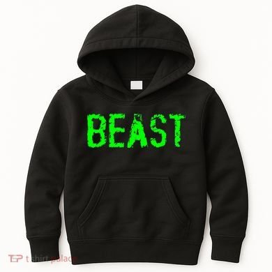 Beast Gym Workout Mode Fitness Logo Kids Hoodie