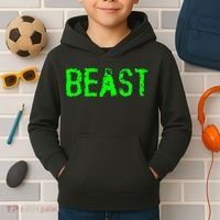 Beast Gym Workout Mode Fitness Logo Kids Hoodie thumb 2