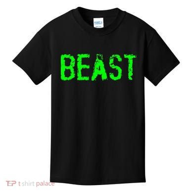 Beast Gym Workout Mode Fitness Logo Kids T-Shirt