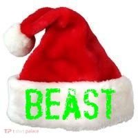 Beast Gym Workout Mode Fitness Logo Santa Hat thumb 0