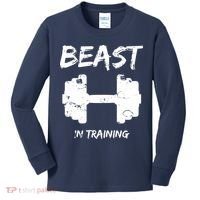 Beast In Training  Kids Long Sleeve Shirt thumb 0