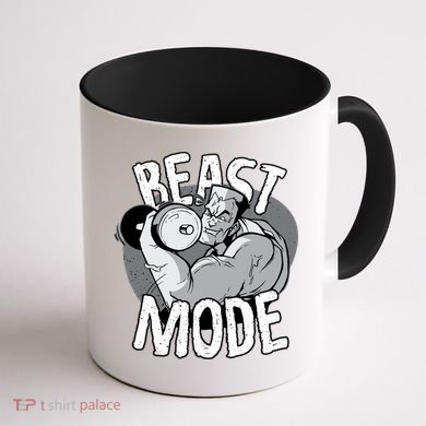 Beast Mode Bodybuilder Coffee Mug back