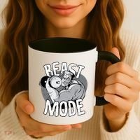 Beast Mode Bodybuilder Coffee Mug thumb 3