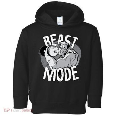 Beast Mode Bodybuilder Toddler Hoodie