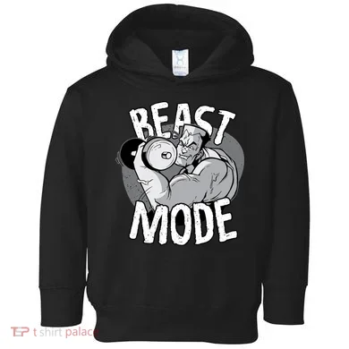 Beast Mode Bodybuilder Toddler Hoodie