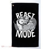 Beast Mode Bodybuilder Golf Towel thumb 0