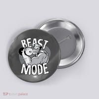 Beast Mode Bodybuilder Button thumb 0