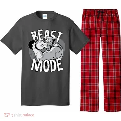 Beast Mode Bodybuilder Pajama Set