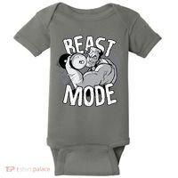 Beast Mode Bodybuilder Baby Bodysuit thumb 0