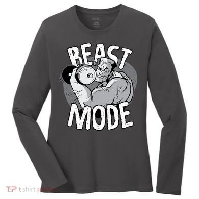 Beast Mode Bodybuilder Women's Long Sleeve Shirt