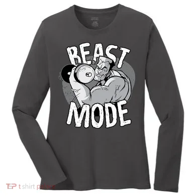 Beast Mode Bodybuilder Women's Long Sleeve Shirt