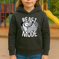 Beast Mode Bodybuilder Kids Hoodie thumb 3