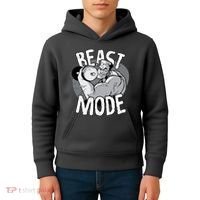 Beast Mode Bodybuilder Kids Hoodie thumb 4