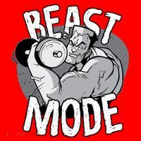 Beast Mode Bodybuilder Santa Hat thumb 1