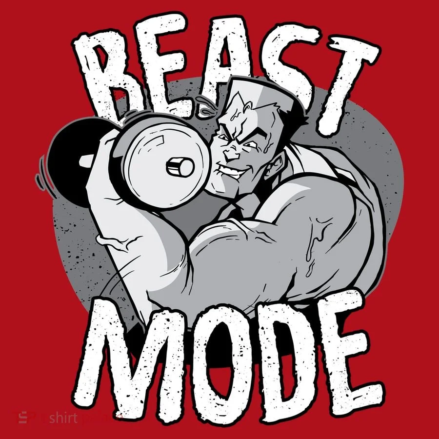 Beast Mode Bodybuilder Christmas Stocking