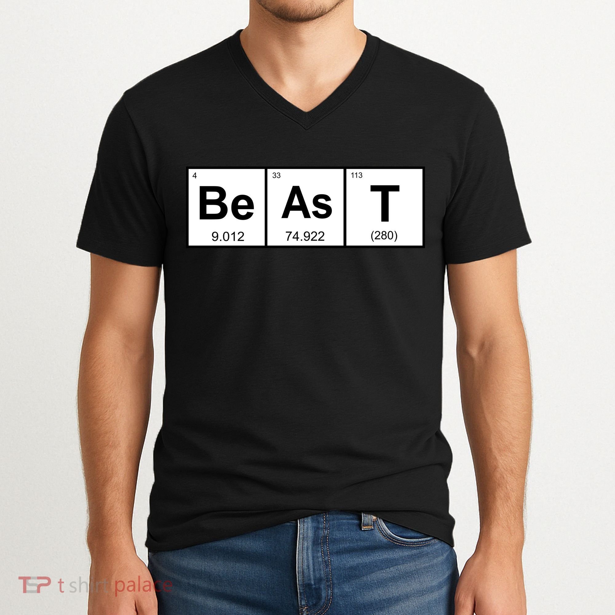 Beast Table of Elements V-Neck T-Shirt