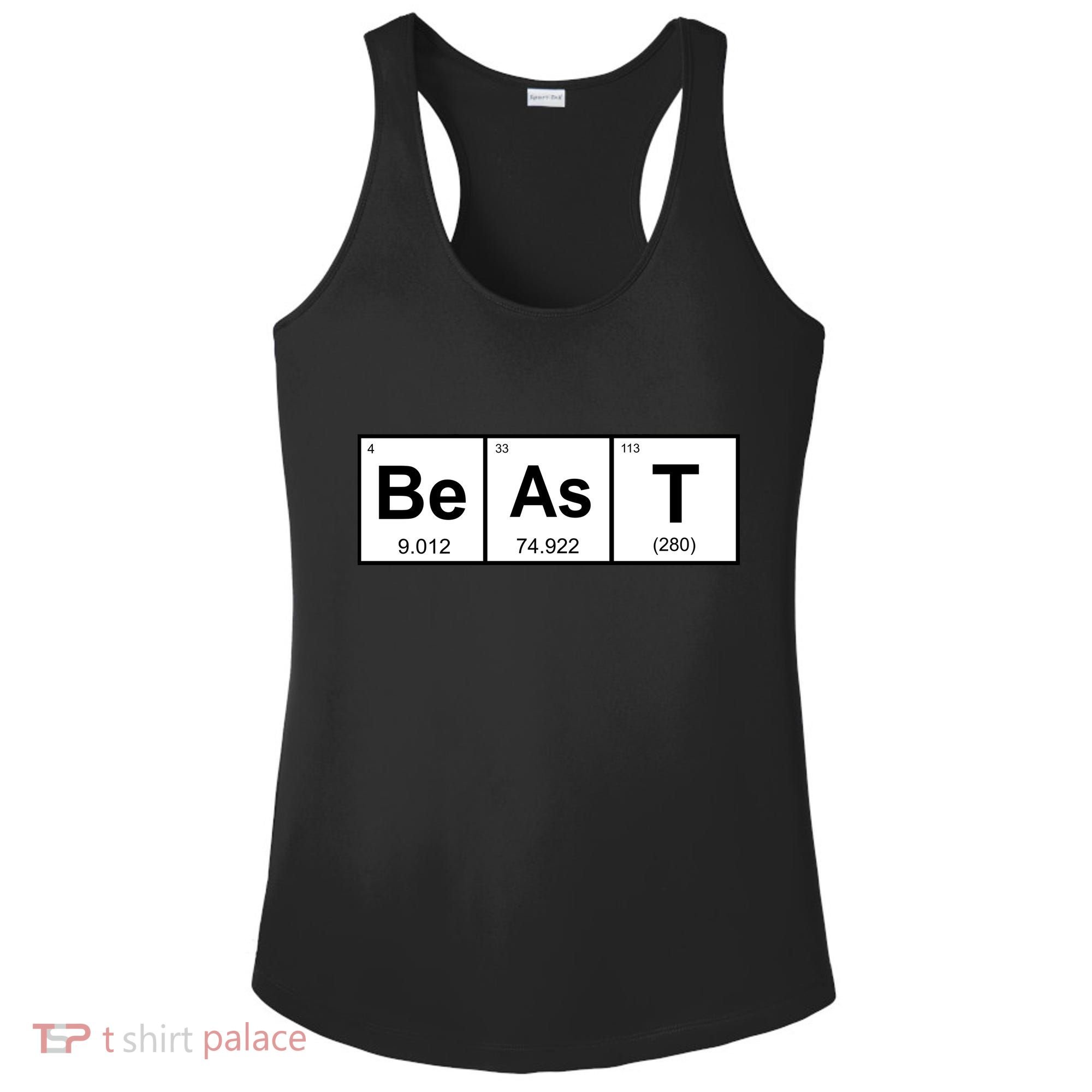 Beast Table of Elements Ladies PosiCharge Competitor Racerback Tank