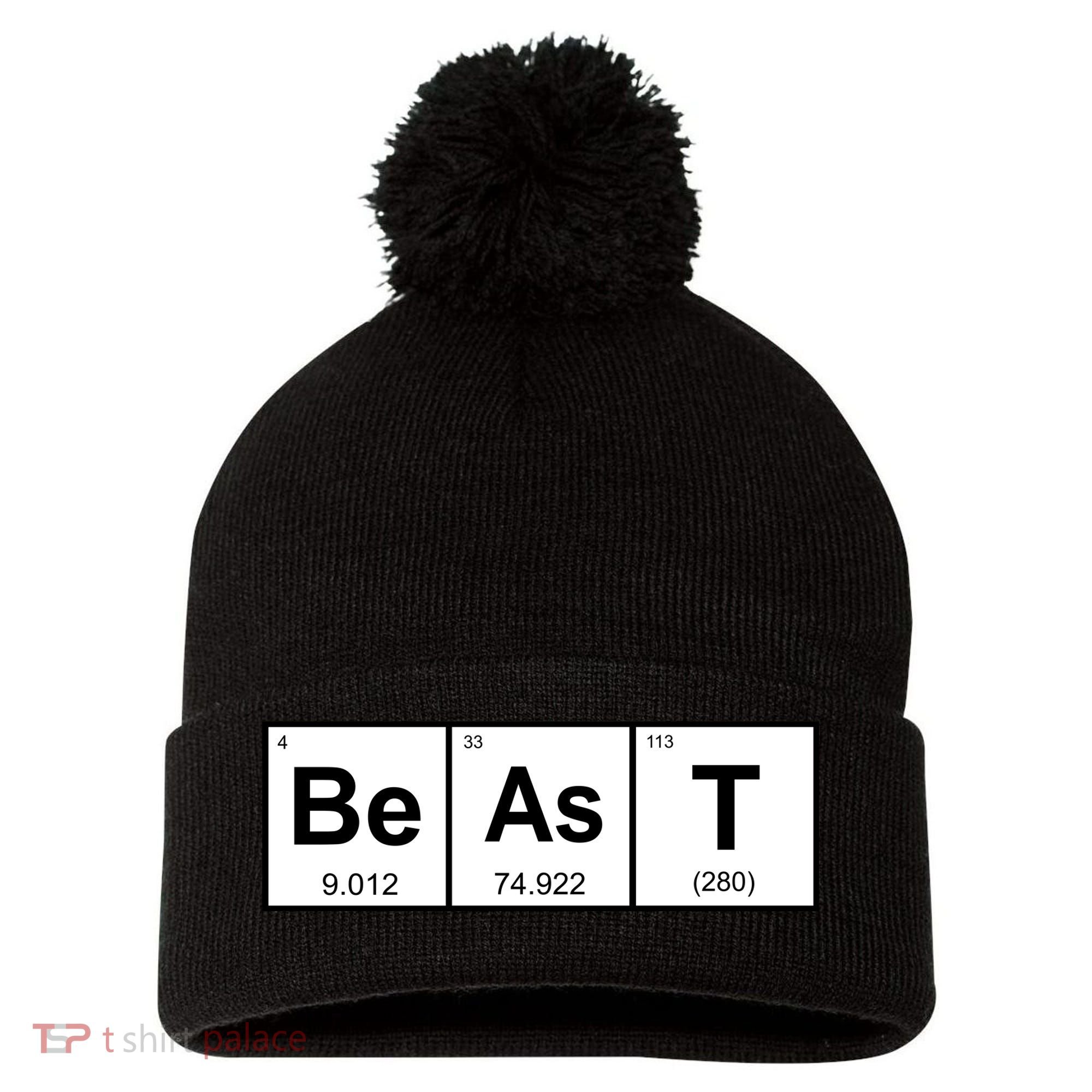 Beast Table of Elements Pom Pom 12in Knit Beanie