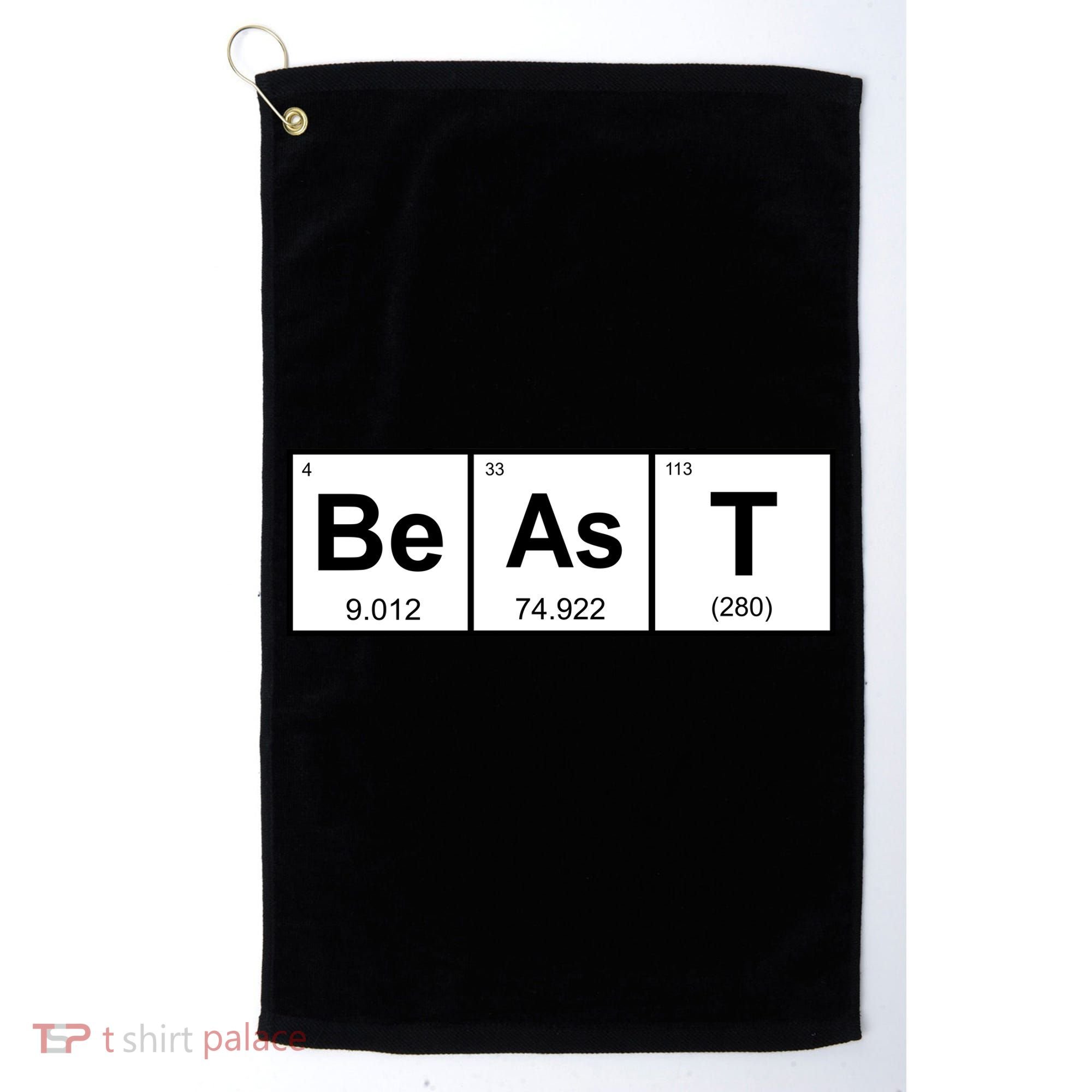 Beast Table of Elements Golf Towel