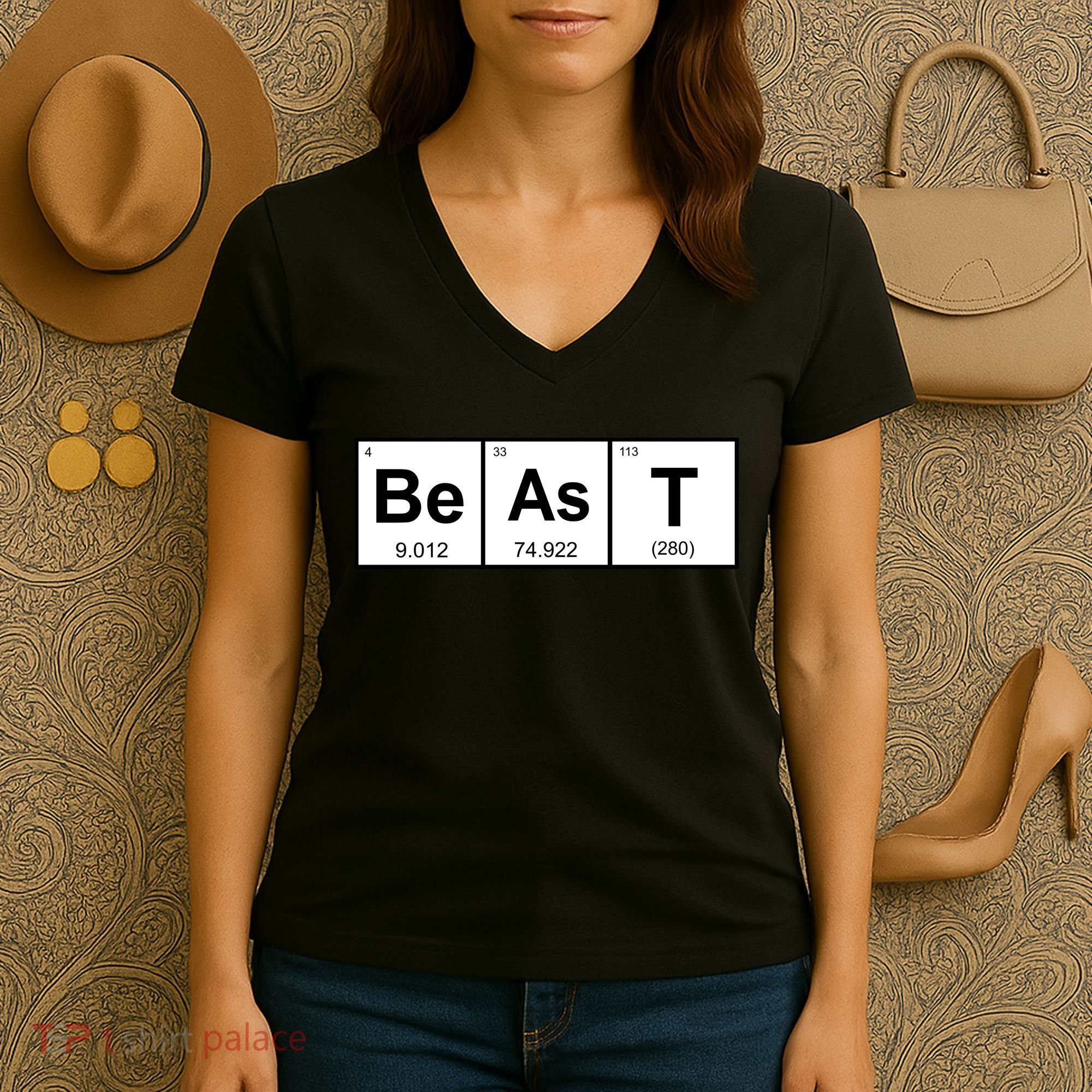 Beast Table of Elements Women's V-Neck T-Shirt