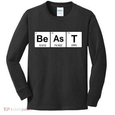 Beast Table of Elements Kids Long Sleeve Shirt