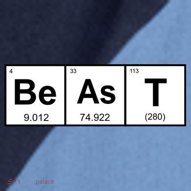 Beast Table of Elements Raglan Baseball Sleeve Shirt