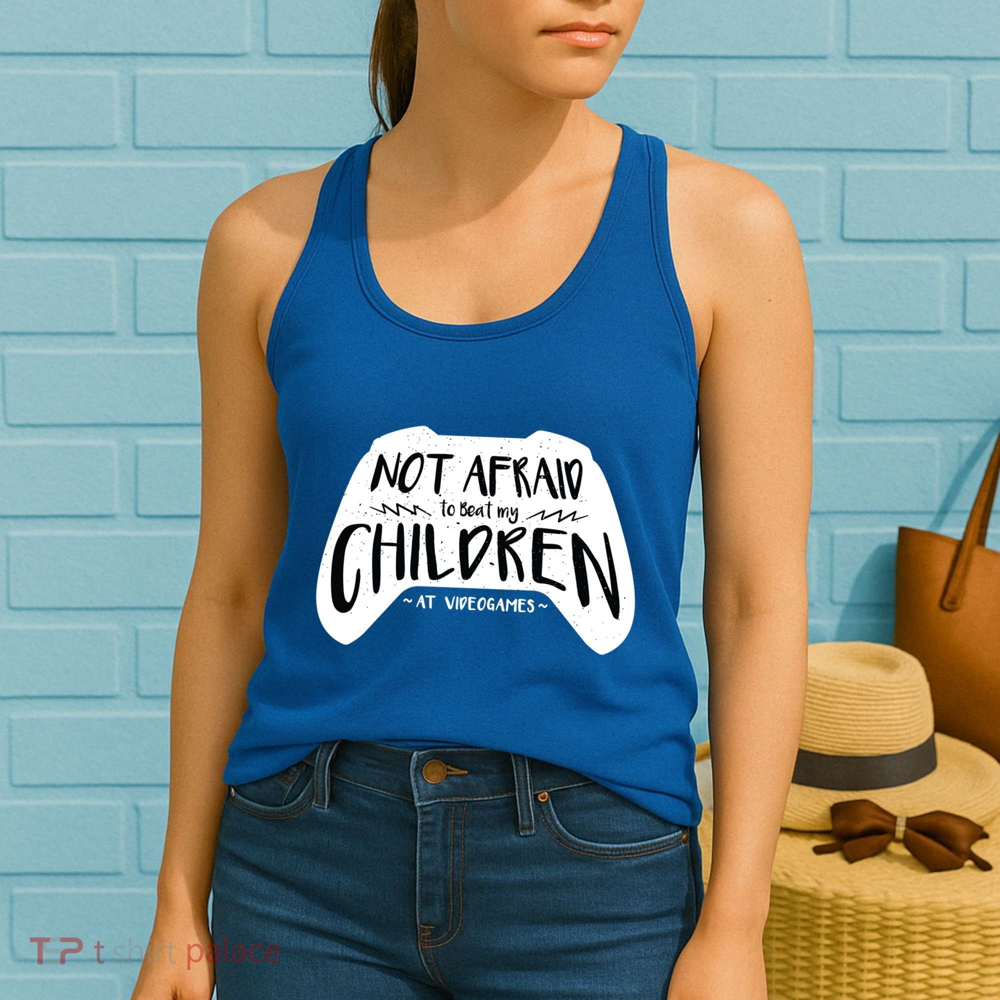 Beat My Children At Video Games Funny Women's Tank Top