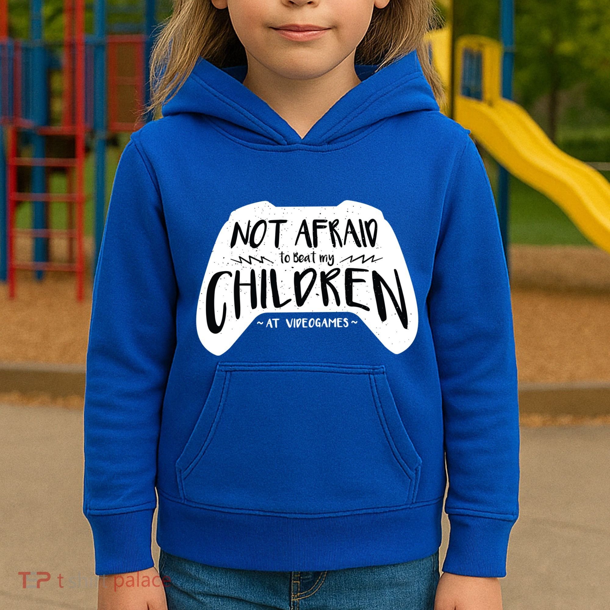 Beat My Children At Video Games Funny Kids Hoodie