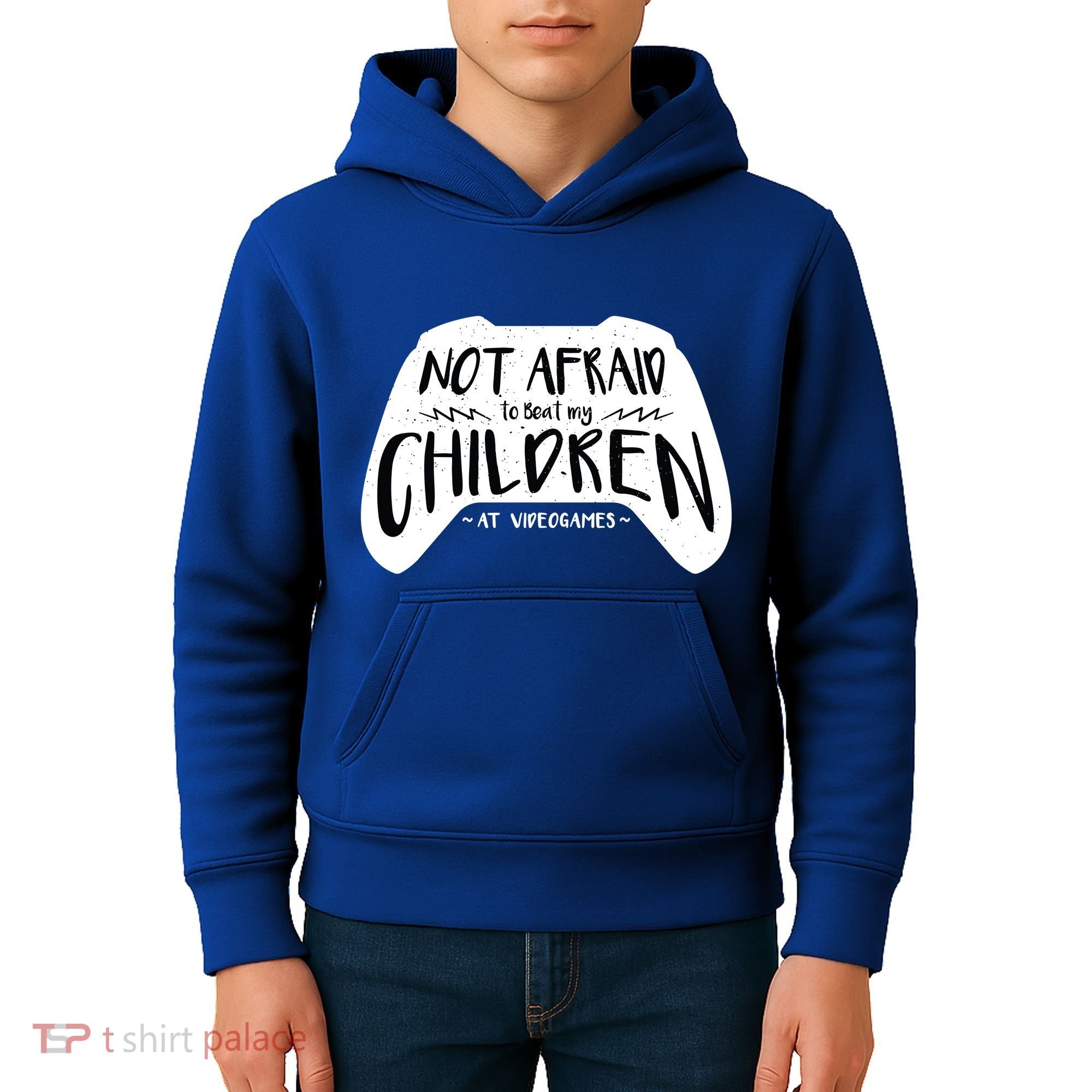 Beat My Children At Video Games Funny Kids Hoodie