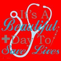 Beautiful Day To Save Lives Nurse Santa Hat thumb 1