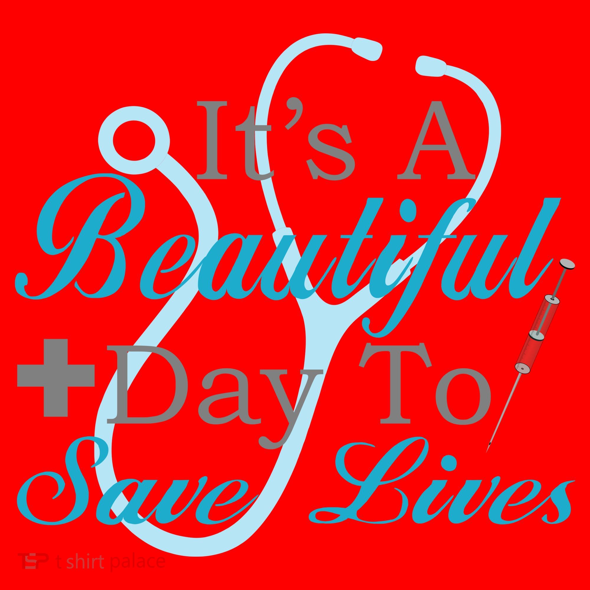 Beautiful Day To Save Lives Nurse Santa Hat