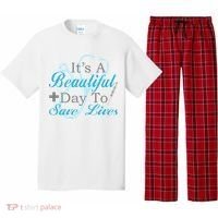 Beautiful Day To Save Lives Nurse Pajama Set thumb 0