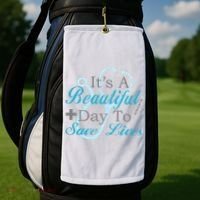 Beautiful Day To Save Lives Nurse Golf Towel thumb 2