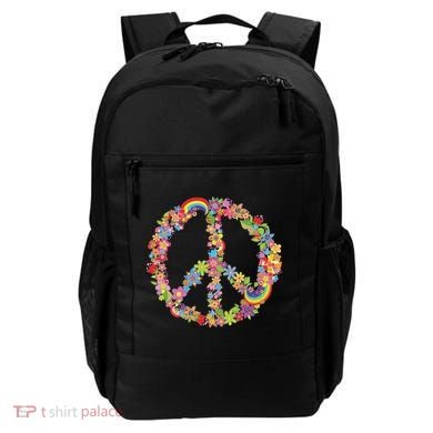 Beautiful Flower Peace Sign Backpack