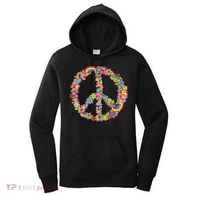 Beautiful Flower Peace Sign Women's Hoodie