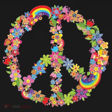 Beautiful Flower Peace Sign Women's Hoodie