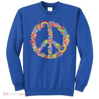 Beautiful Flower Peace Sign Sweatshirt