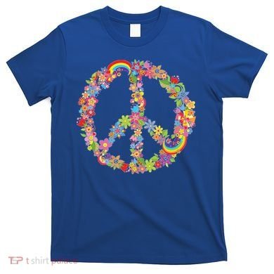 Beautiful Flower Peace Sign T-Shirt