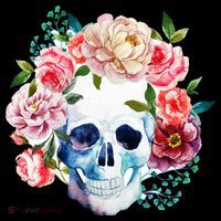 Beautiful Flower Skull Hoodie thumb 7