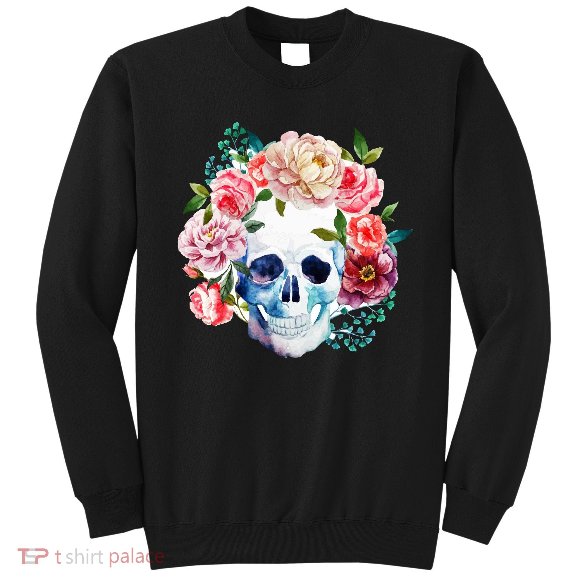 Beautiful Flower Skull Sweatshirt