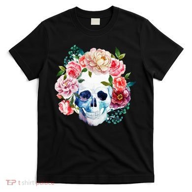 Beautiful Flower Skull T-Shirt
