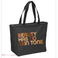 Beauty Has No Skin Tone Body Positive Diversity Tote Bag thumb 2