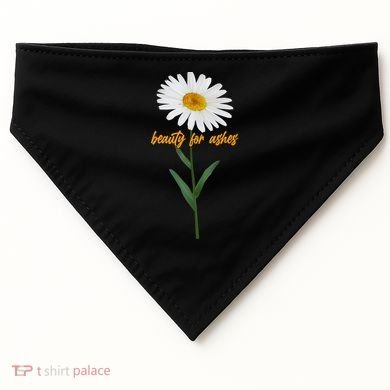 Beauty To Ashes Daisy Flower USA-Made Doggie Bandana