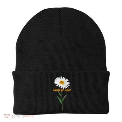 Beauty To Ashes Daisy Flower Beanie