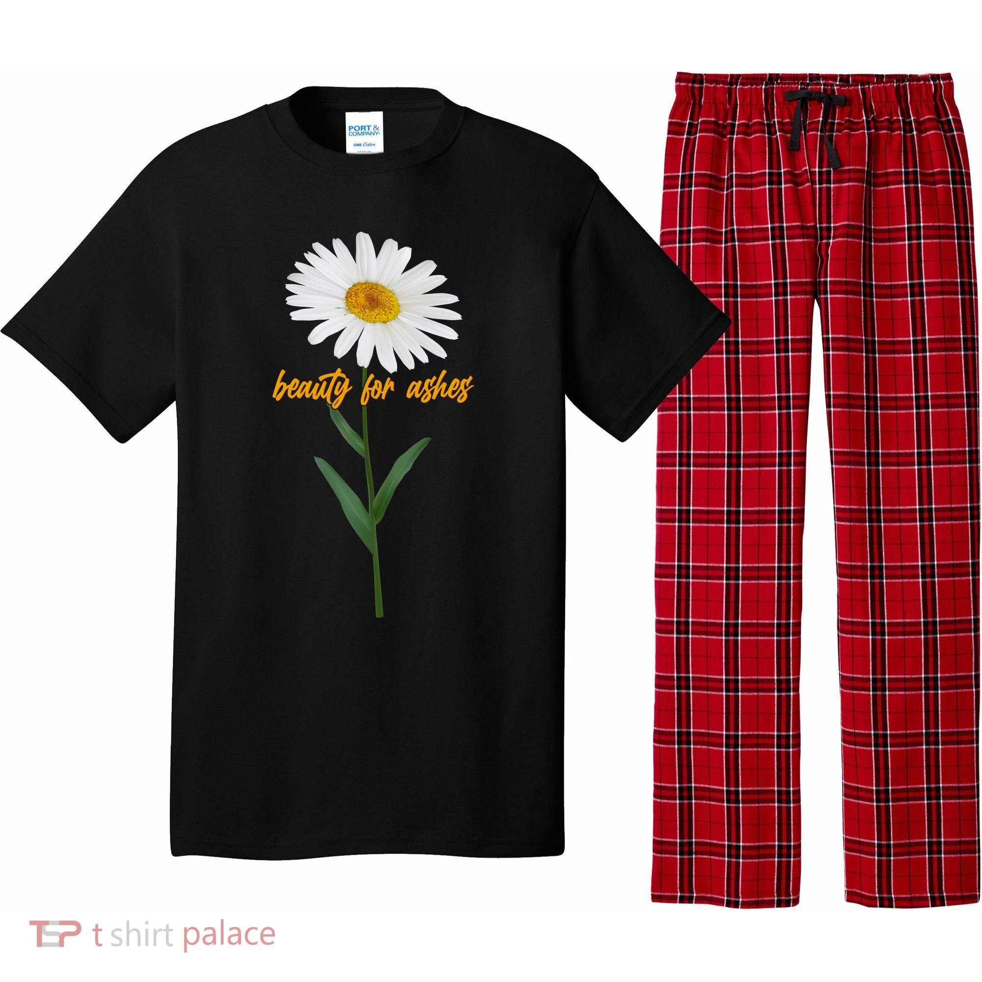 Beauty To Ashes Daisy Flower Pajama Set