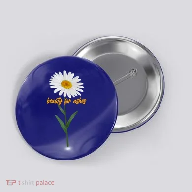 Beauty To Ashes Daisy Flower Button