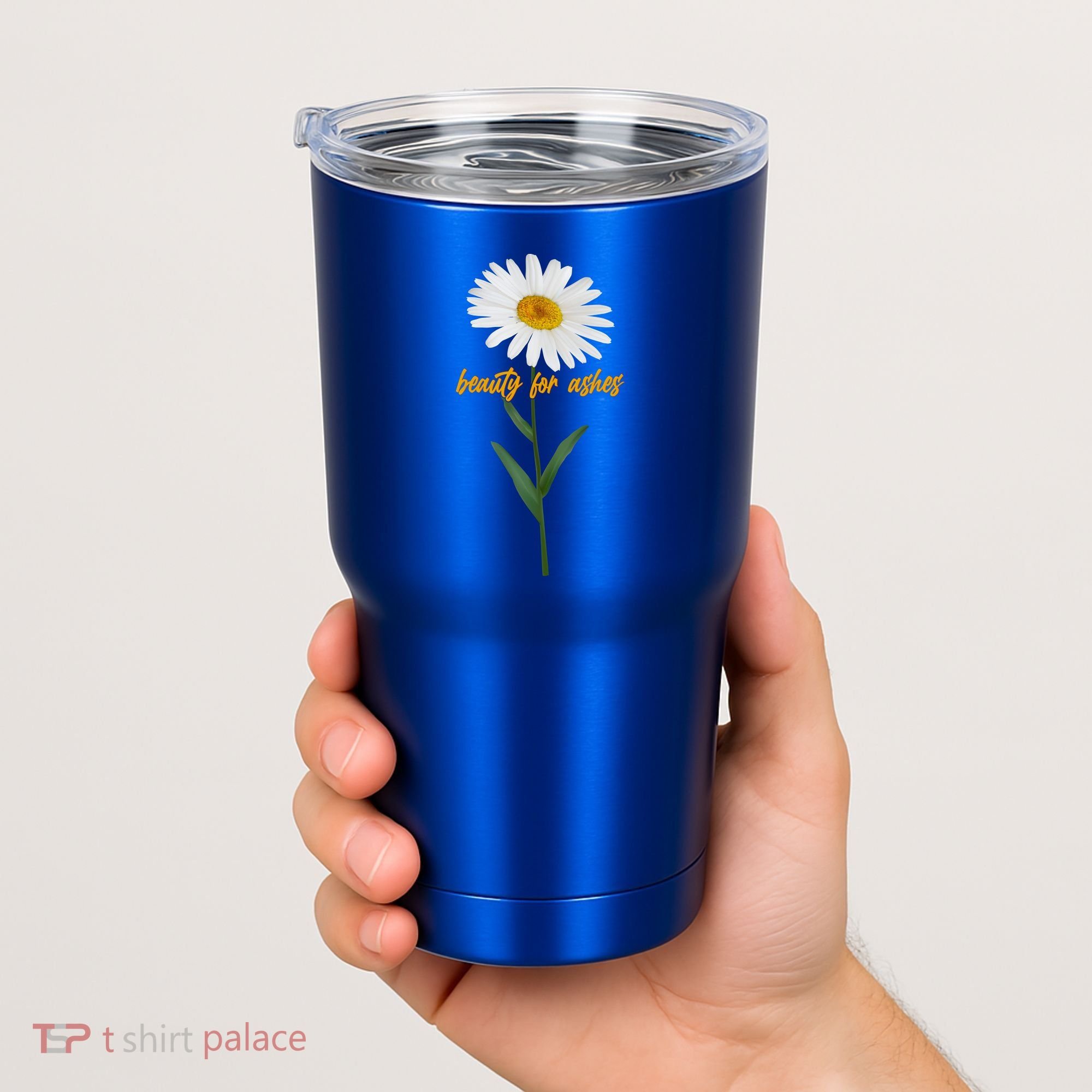 Beauty To Ashes Daisy Flower Tumbler