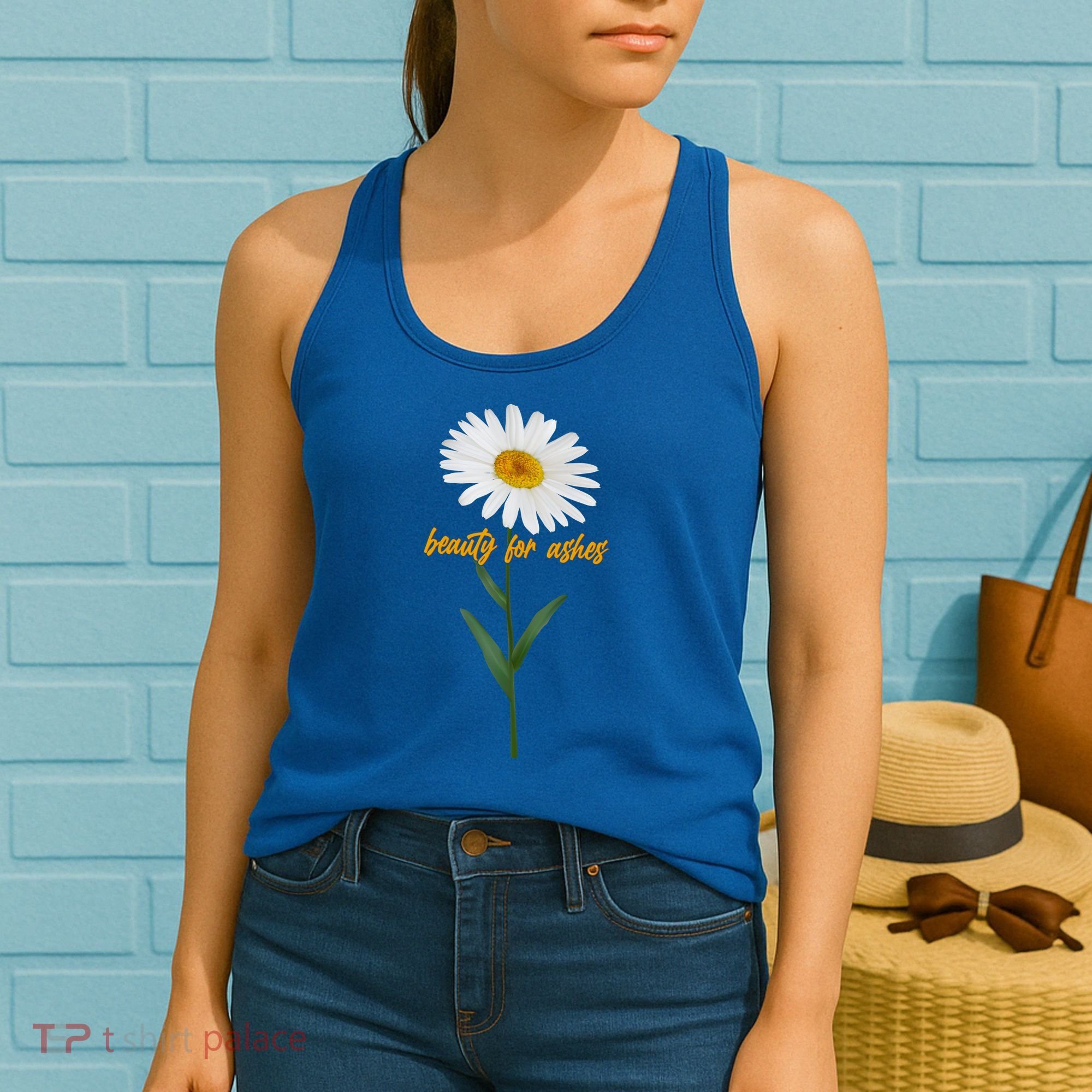 Beauty To Ashes Daisy Flower Women's Tank Top