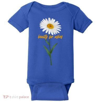 Beauty To Ashes Daisy Flower Baby Bodysuit
