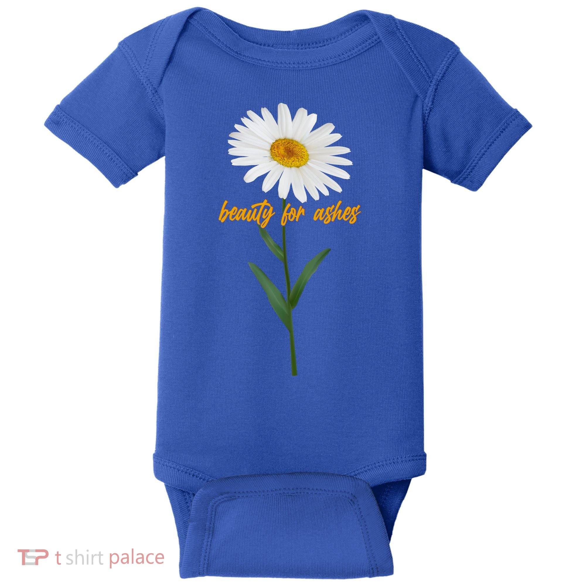 Beauty To Ashes Daisy Flower Baby Bodysuit